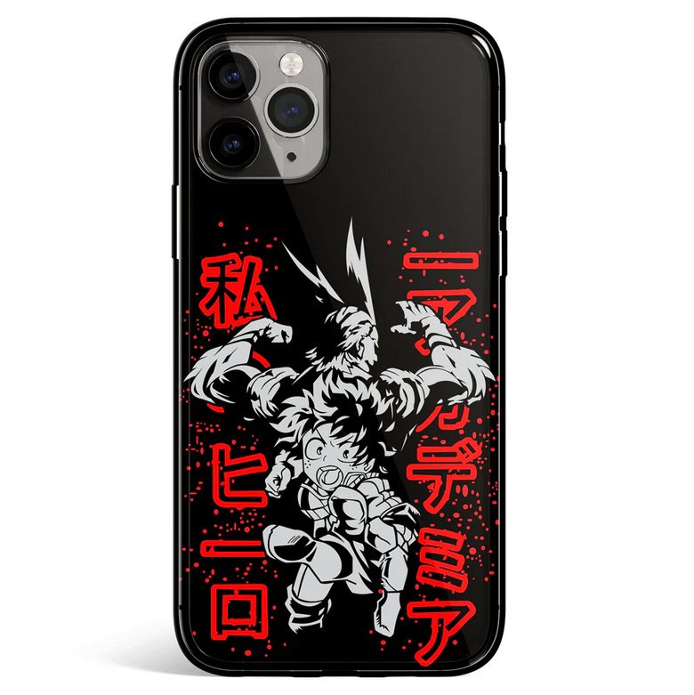 My Hero Academia Eight Tempered Glass Soft Silicone iPhone Case