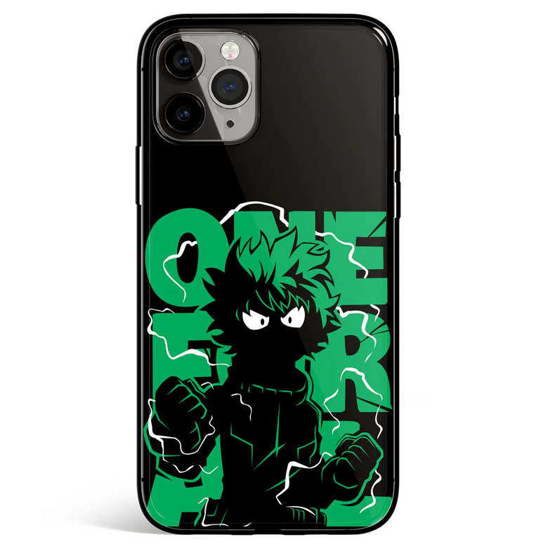 My Hero Academia Tempered Glass Soft Silicone iPhone Case