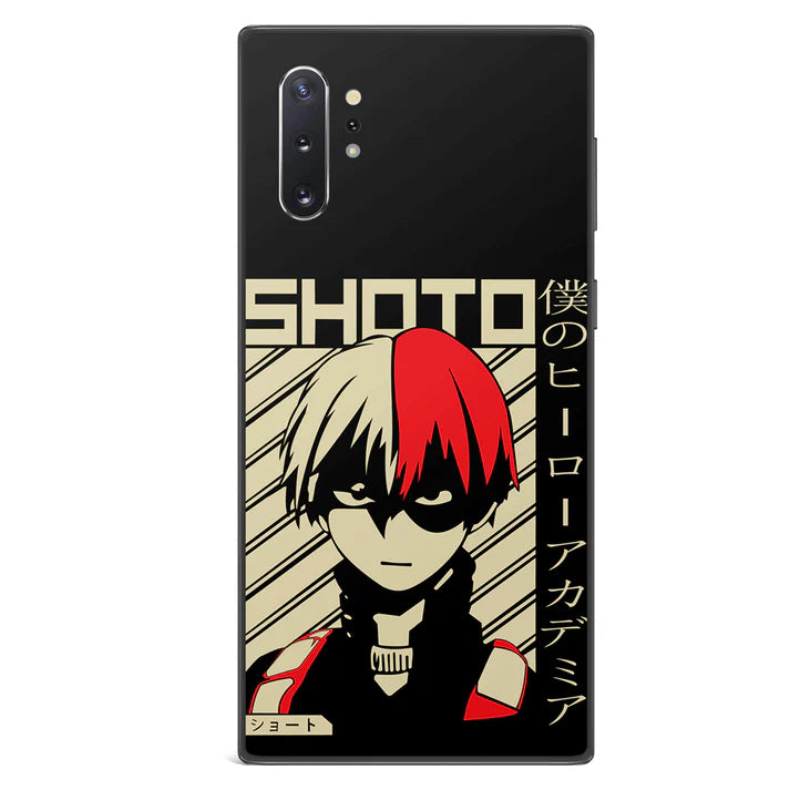 My Hero Academia Shoto Tempered Glass Tough Soft Silicone Samsung Case
