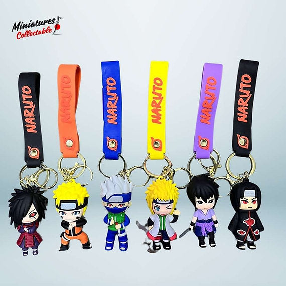 Naruto-2 6 Design Set 3D Keychain Any One