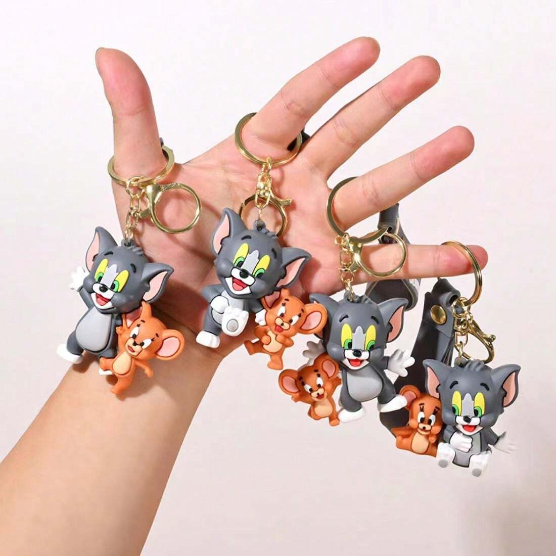 Tom And Jerry Attached 3D Keychain Any One