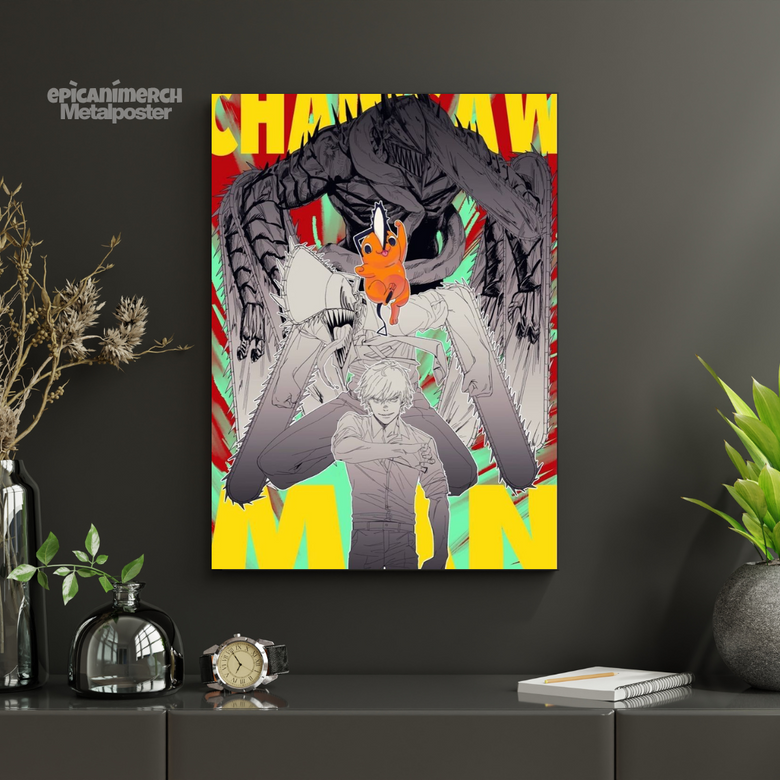 Chainsaw Man: Denji's Devil Legacy Metal Poste