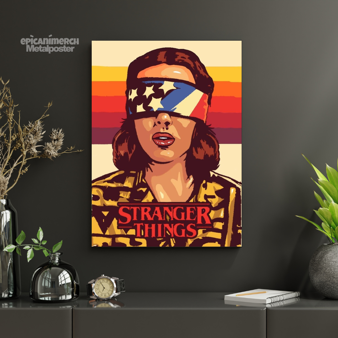 Eleven Metal Poster – Stranger Things Fan Art