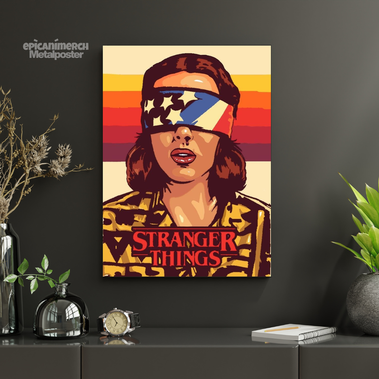 Eleven Metal Poster – Stranger Things Fan Art