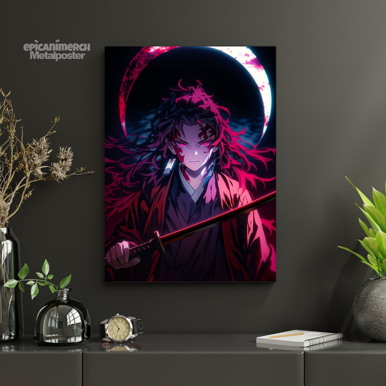 Demon Slayer โ The Hashiraโs Shadow Premium Metal Poster