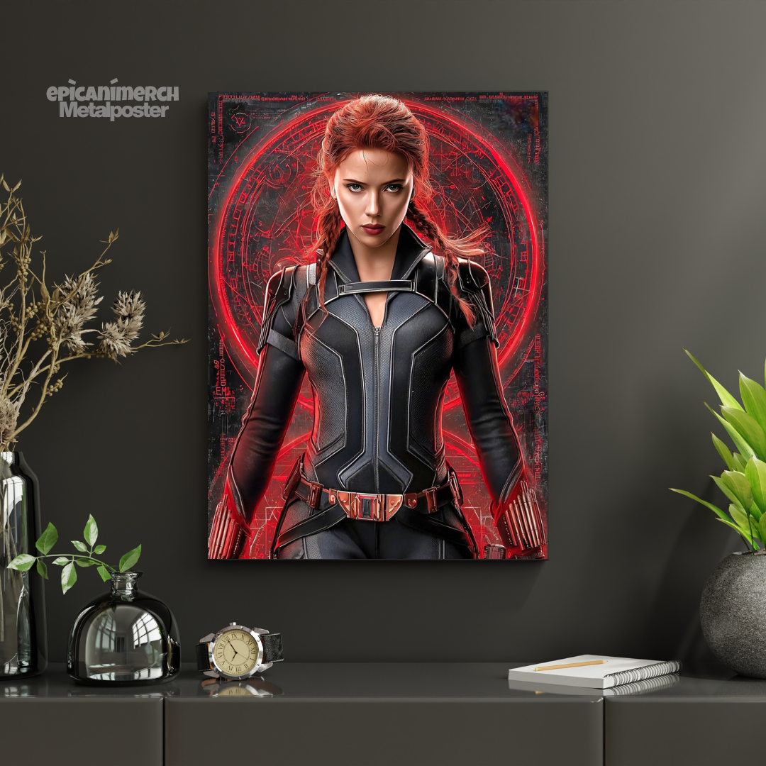 Natasha Romanoff Avengers Metal Poster Wall Decor