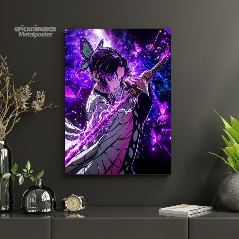 Demon Slayer โ Nezuko โAwakening Glowโ Premium Metal Poster
