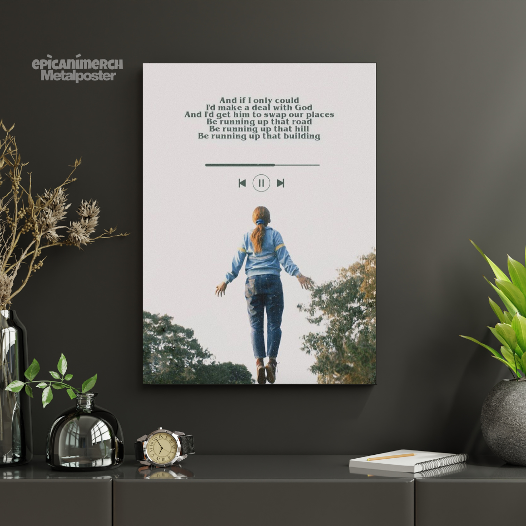 Stranger Things: Running Up That Hill Metal Poster