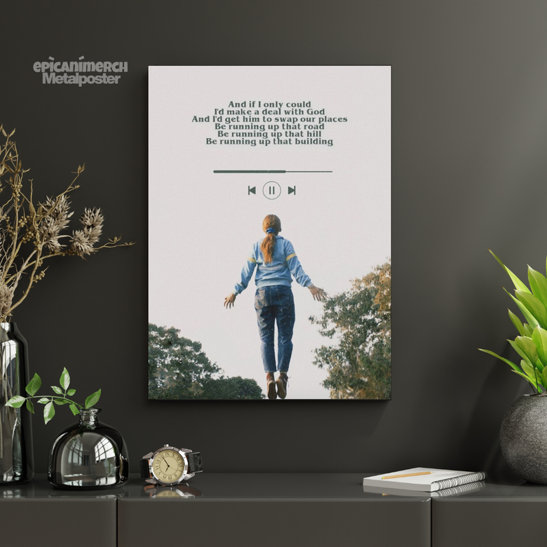 Stranger Things: Running Up That Hill Metal Poster