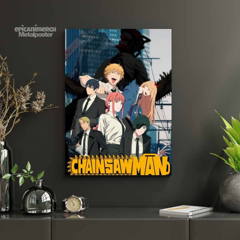 Chainsaw Man: The Main Cast Quad Split Poster