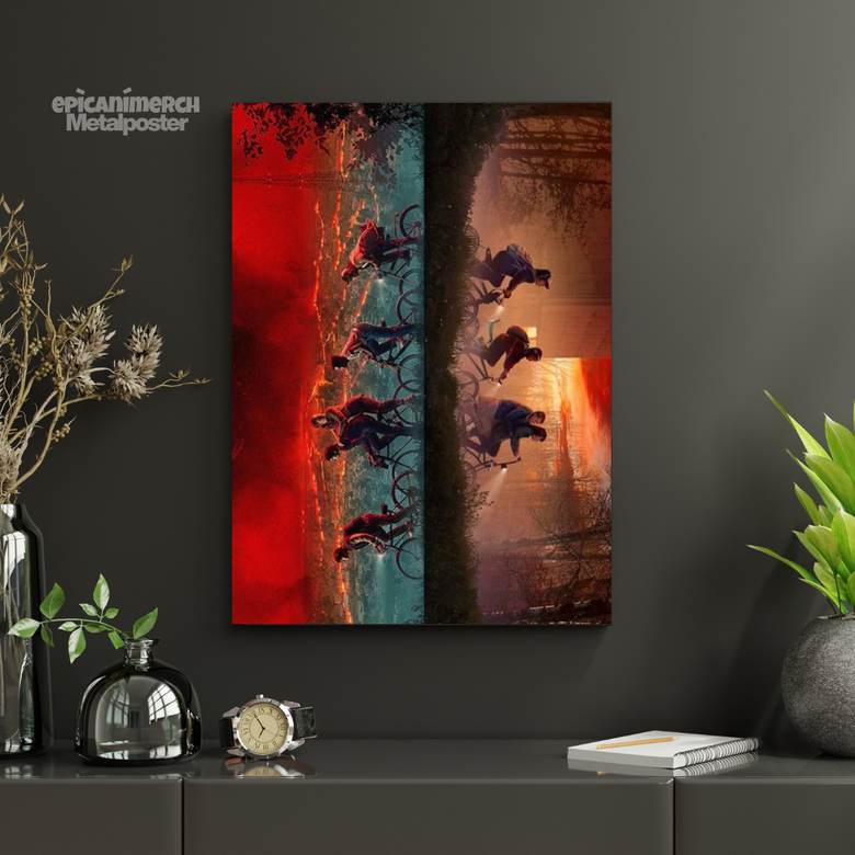 Road to the Upside Down – Hawkins Storm Metal Artwork