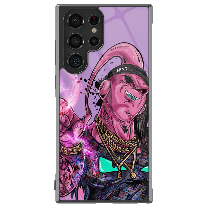 Fanart Stylish Buu Tempered Glass Tough Samsung Phone Case