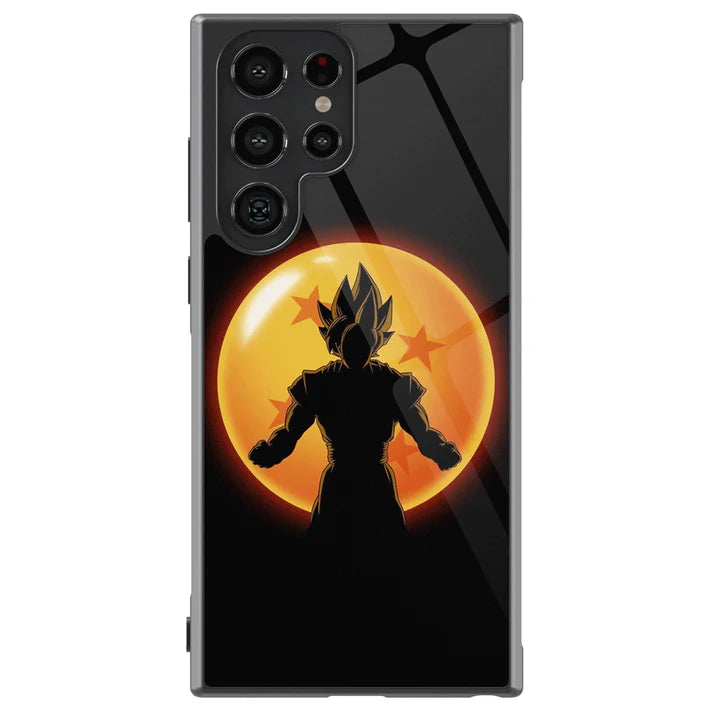 The Dragon Ball and Goku Tempered Glass Tough Samsung Phone Case