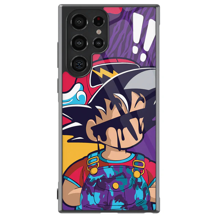 Dragon Ball Fashion Goku Samsung Tempered Glass Tough Phone Case