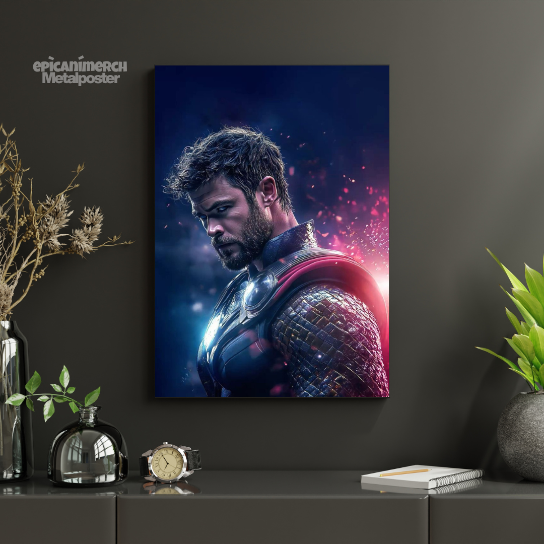 Marvel Thor Thunder God Metal Poster Design