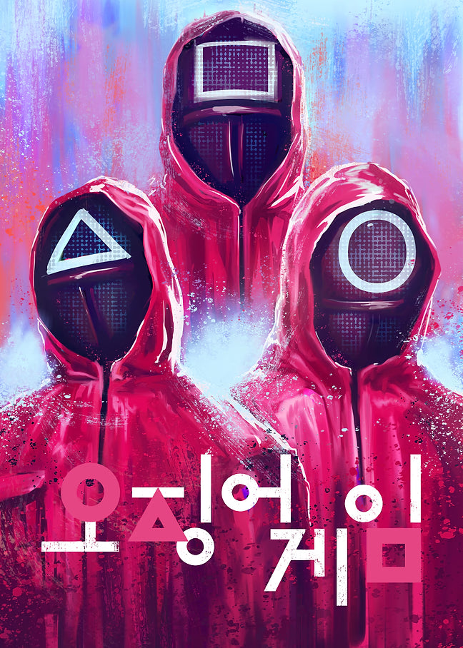 Pink Soldiers โ Squid Game Metal Poster