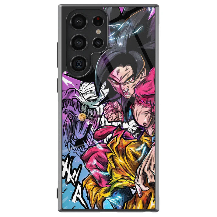 Dragon Ball Black Hair Goku Tempered Glass Tough Samsung Case