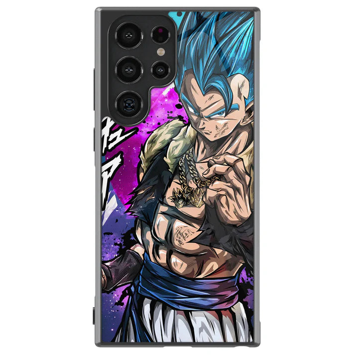 Dragon Ball Blue Hair Gohan Tempered Glass Tough Samsung Case