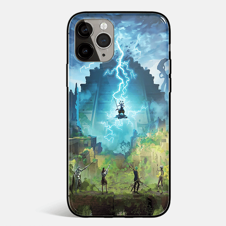 One Piece Anime Tempered Glass Soft Silicone Phone Case