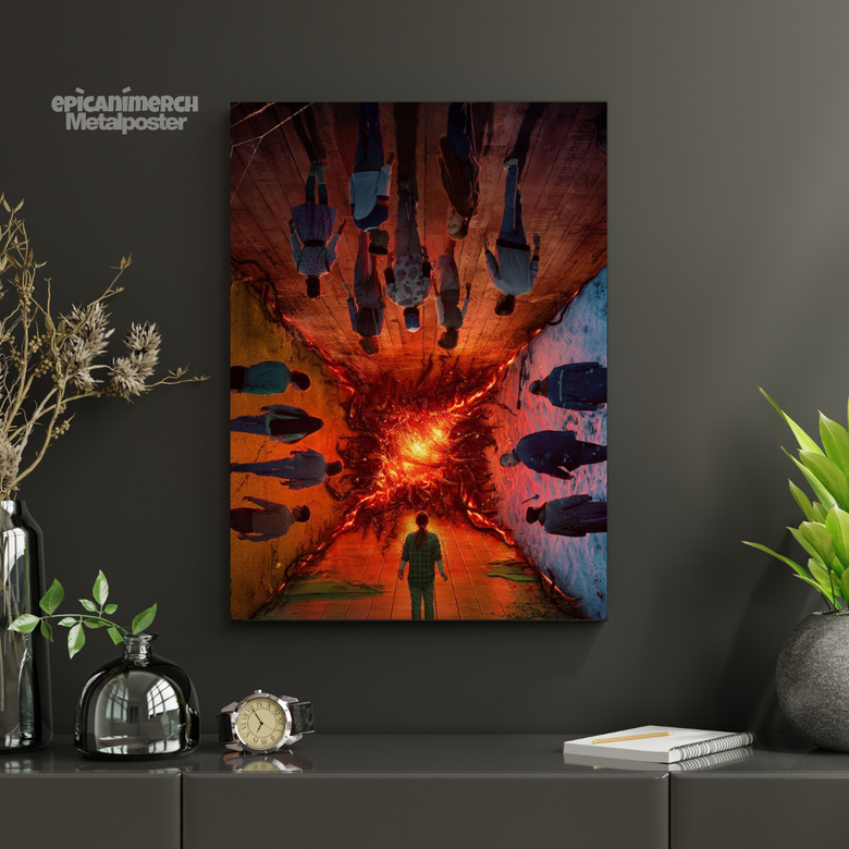 Welcome to Hawkins – Supernatural Storm Metal Wall Art