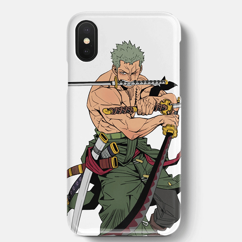 One Piece Roronoa Zoro Three Swords Styles Soft Silicone Phone Case