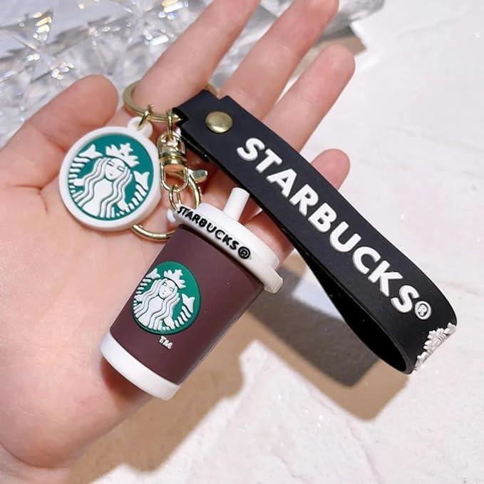 Starbucks Brown Glass 3D Keychain