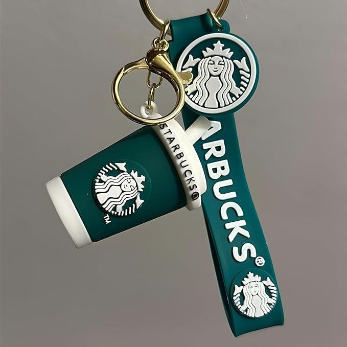 Starbucks Green Glass 3D Keychain
