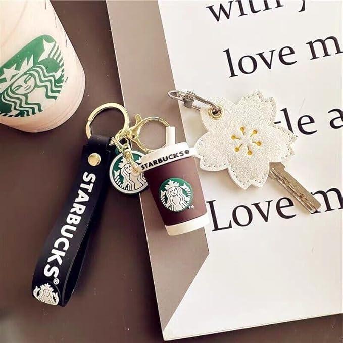 Starbucks Brown Glass 3D Keychain