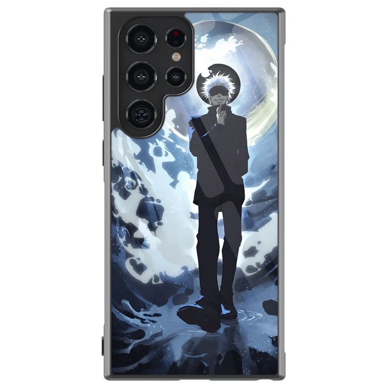 Jujutsu Kaisen Gojo Tempered Glass Tough Samsung Galaxy Phone Case