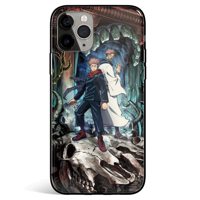 Jujutsu Kaisen Season 2 Tempered Glass Soft Silicone iPhone Case
