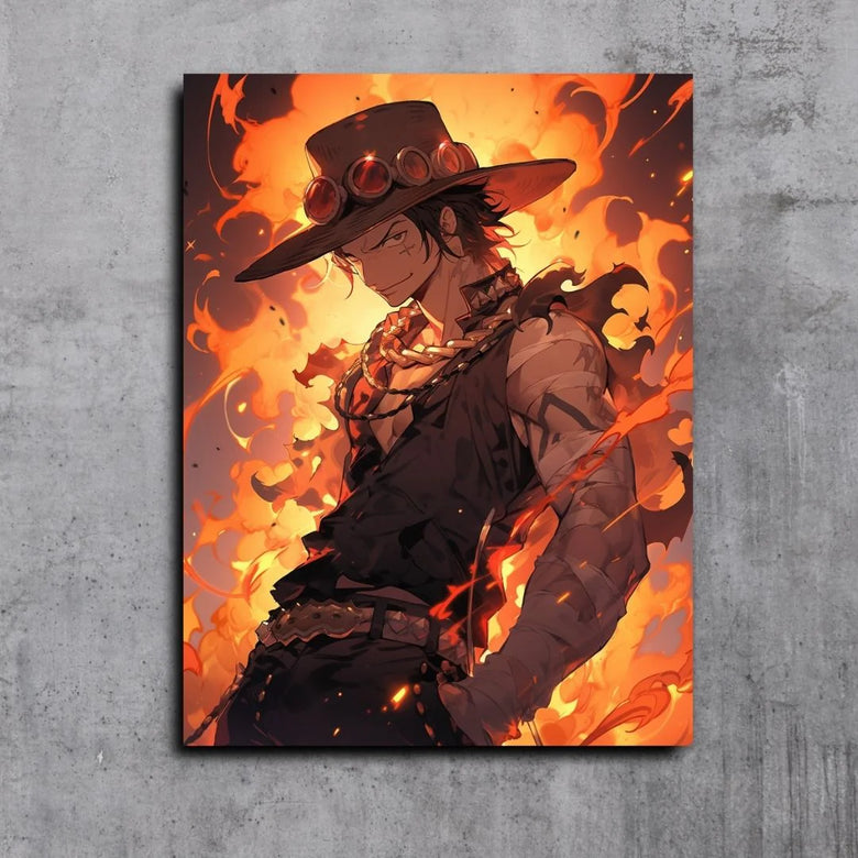 Ace One Piece in the Fire