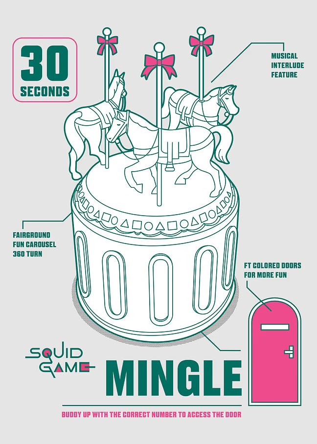 Mingle Play Ground- Squid Game Metal Poster