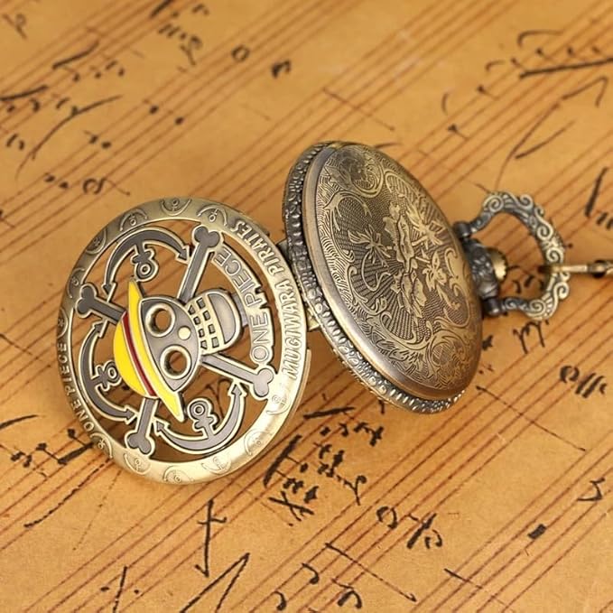 Anime One Piece Pocket Watch Keychain