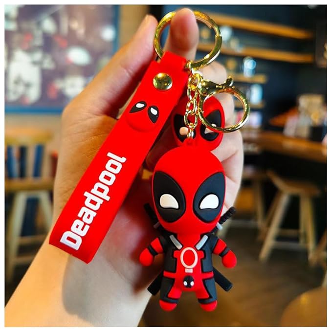 Black Deadpool 3D Keychain