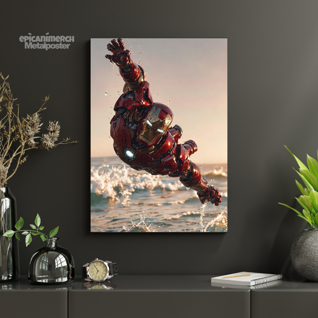 Marvel Comics Iron Man Suit Schematic Poster