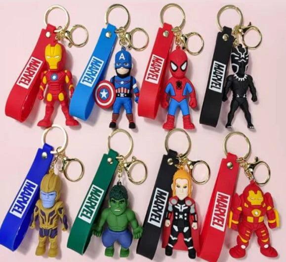 Avengers 8 Design Set 3D Keychain Any One