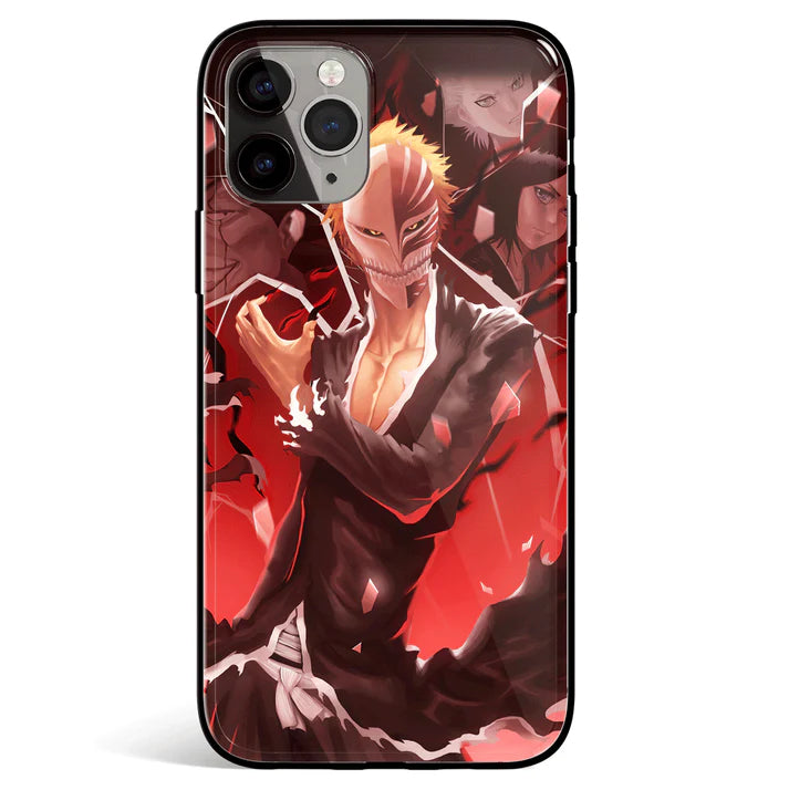 Bleach Ichigo Manga Tempered Glass Soft Silicone iPhone Case