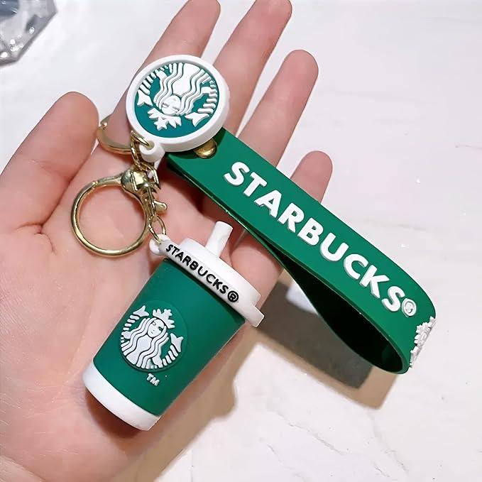 Starbucks Green Glass 3D Keychain