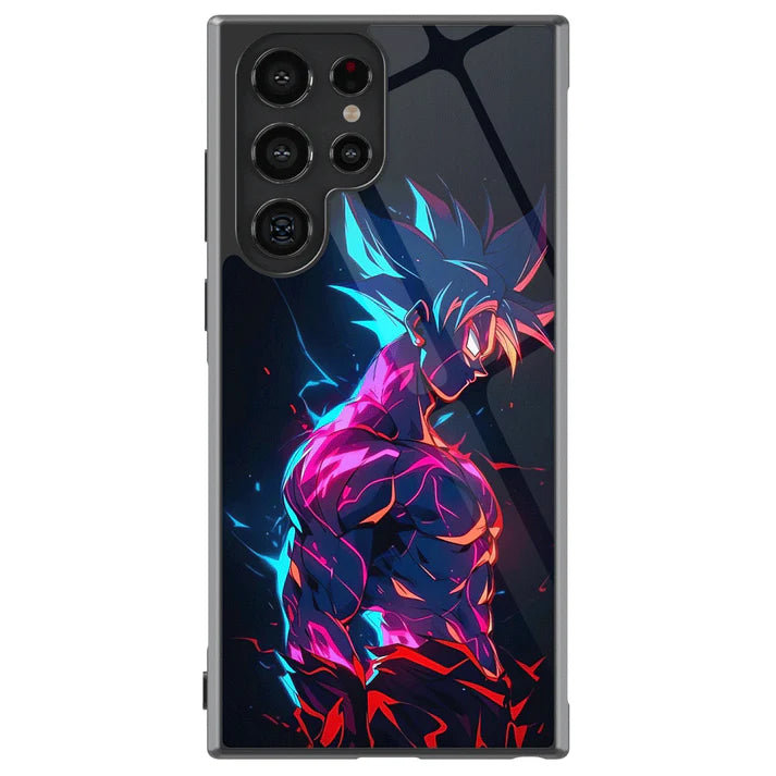 Dragon Ball Kakarot Son Goku Colorful Tempered Glass Tough Samsung Galaxy Phone Case