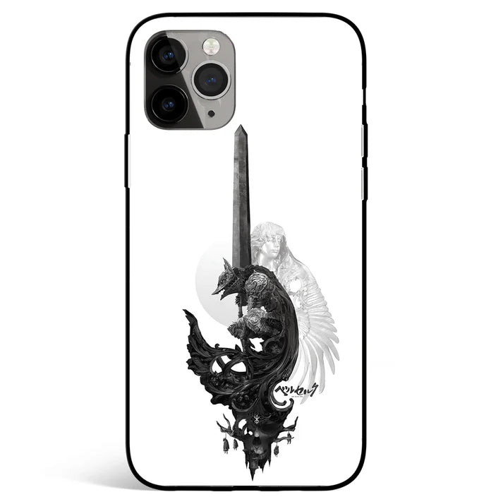 Berserk Berserker Armor Tempered Glass Soft Silicone iPhone Case