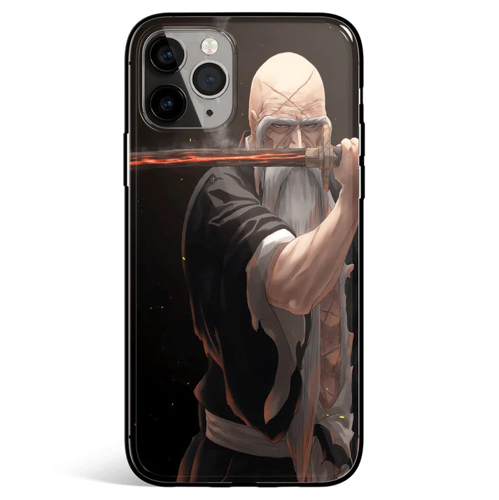 Bleach Zanka no Tachi Tempered Glass Soft Silicone iPhone Case