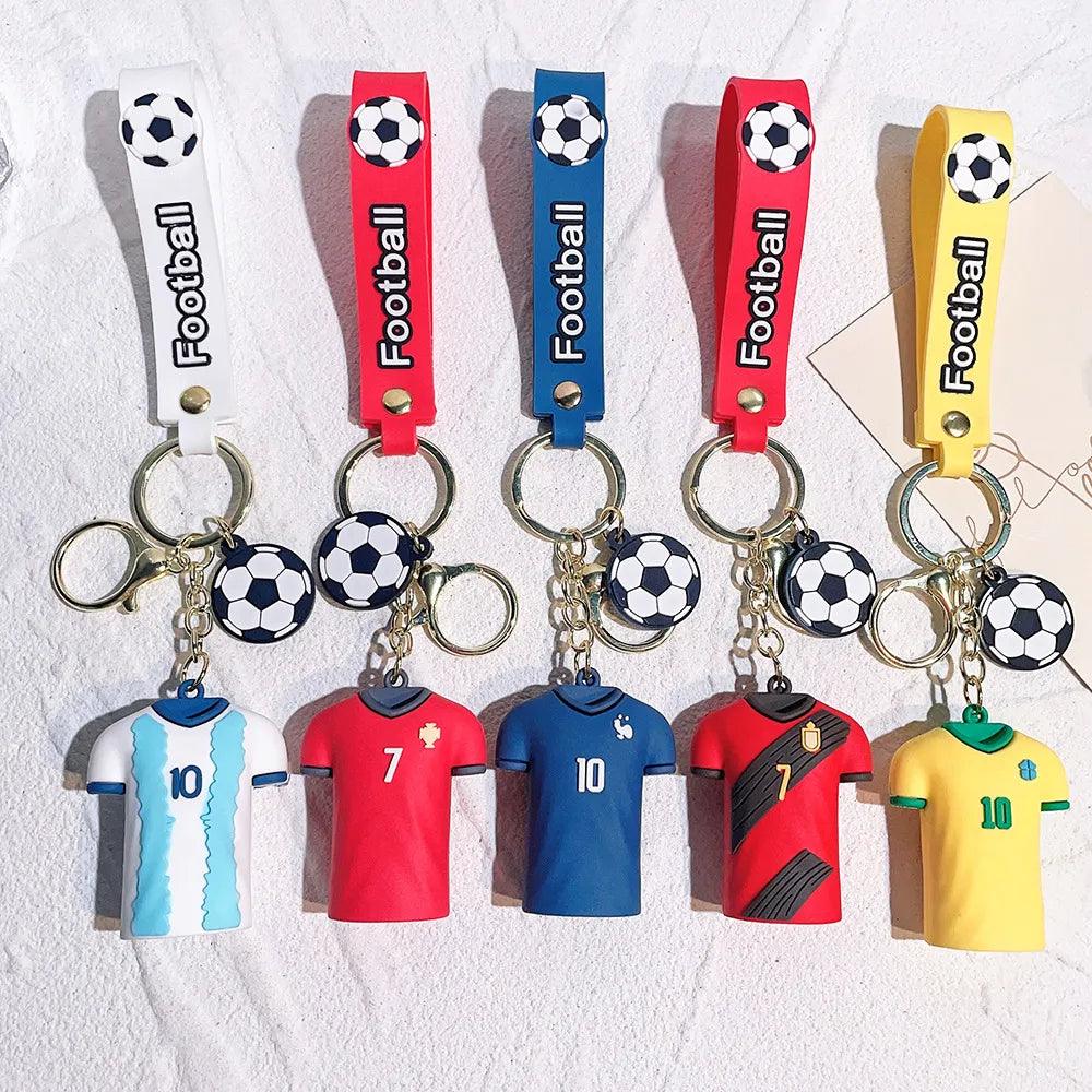 Footballers Jersey 5 Design set 3D Keychain Any One