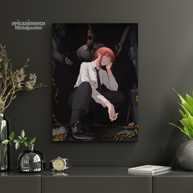 Makima: The Master's Gaze Metal Poster