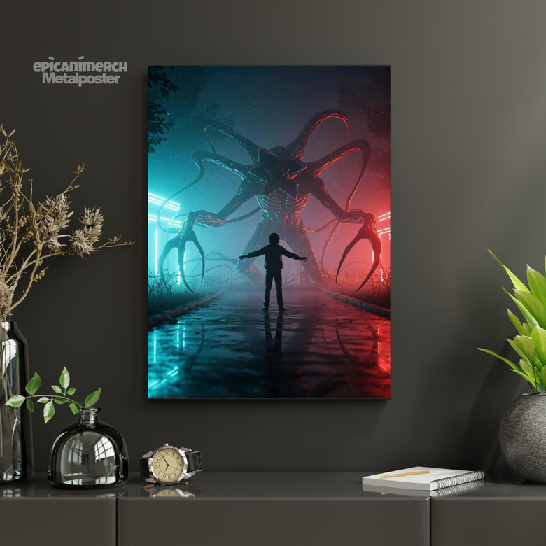 Will vs. Demogorgon Metal Artwork