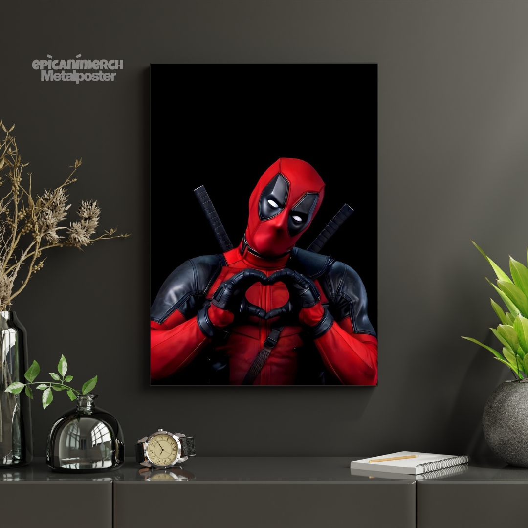 Unique Deadpool Metal Print – Superhero Wall Decor