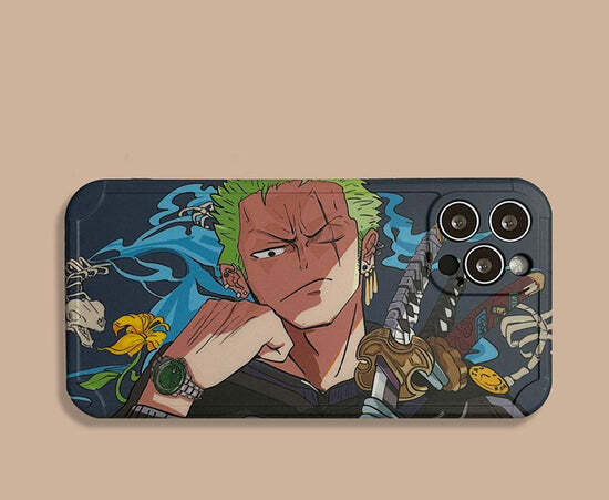 One Piece Roronoa Zoro Three Swords Soft TPU Silicone iPhone Case