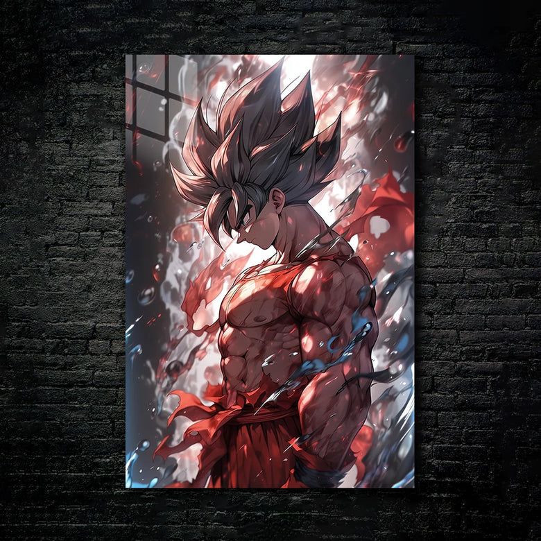 "Son Goku: Saiyan Spirit Metal Print Poster"