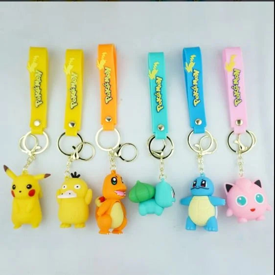 Pokemon 6 Designs 3D Keychain Any One