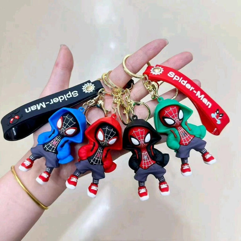 Spiderman Rope Strap 3D Keychain Any One