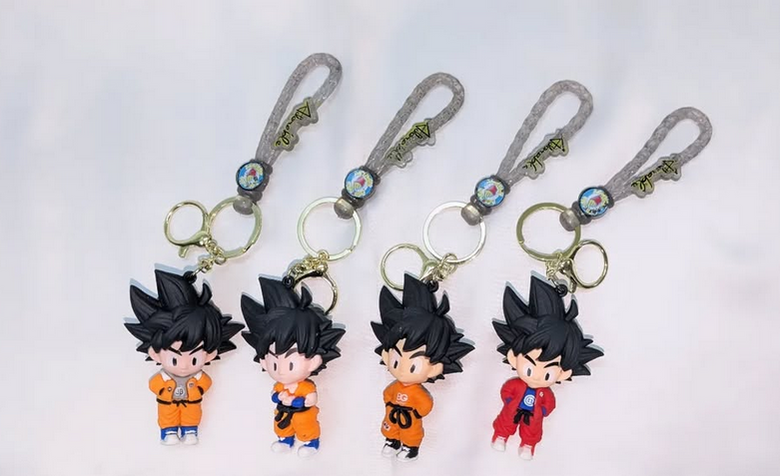 DBZ Goku Rope 3D Keychain Any One